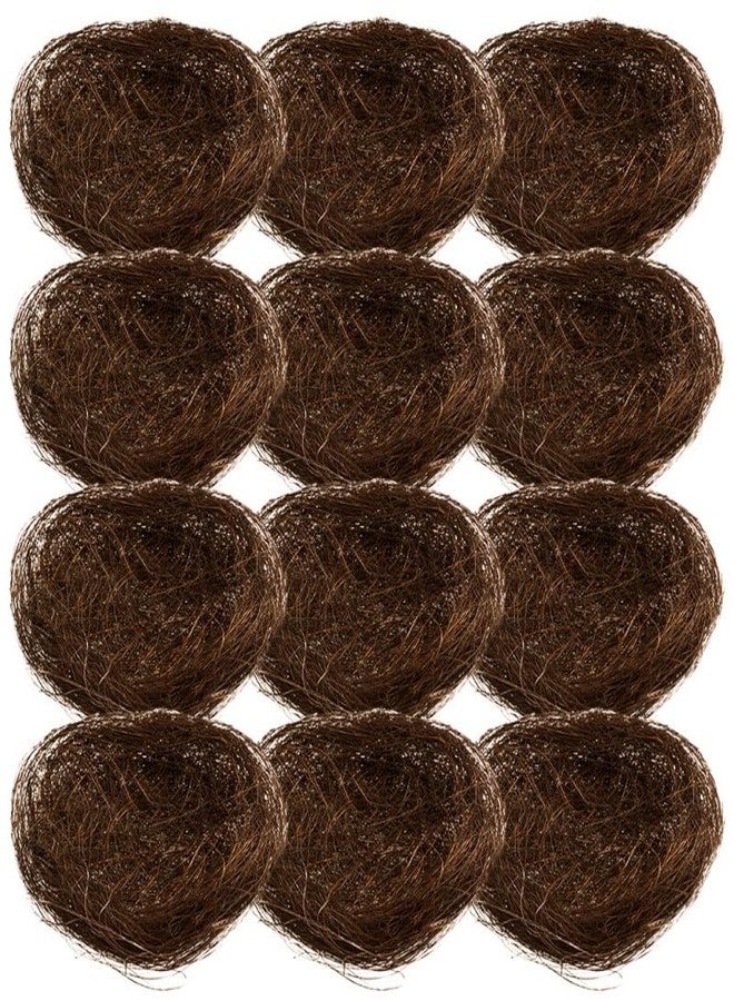 CAXUSD Simulated Bird Nest Decoration for Garden and Easter - Small Rustic Faux Bird Nest Plate Decor for Party Photography Props and Birdcage Accessories - Image 1